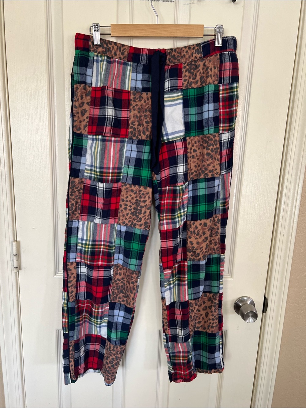 Aerie Patchwork Lounge Leopard Print Pants Medium